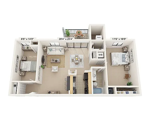Floor plan Plan B1