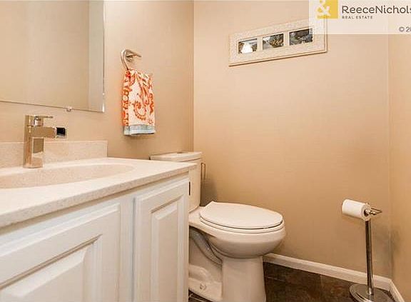All countertops were updated even the convenient powder room off the living room!