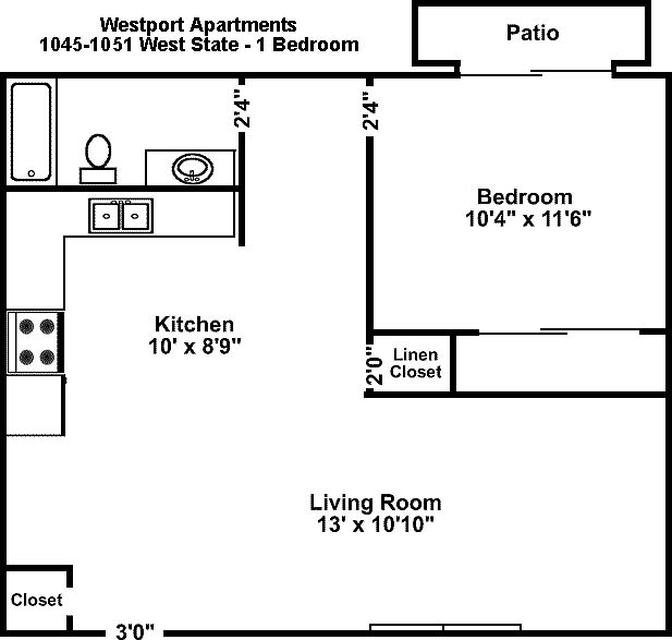 2nd image of 1045 W State St APT 5