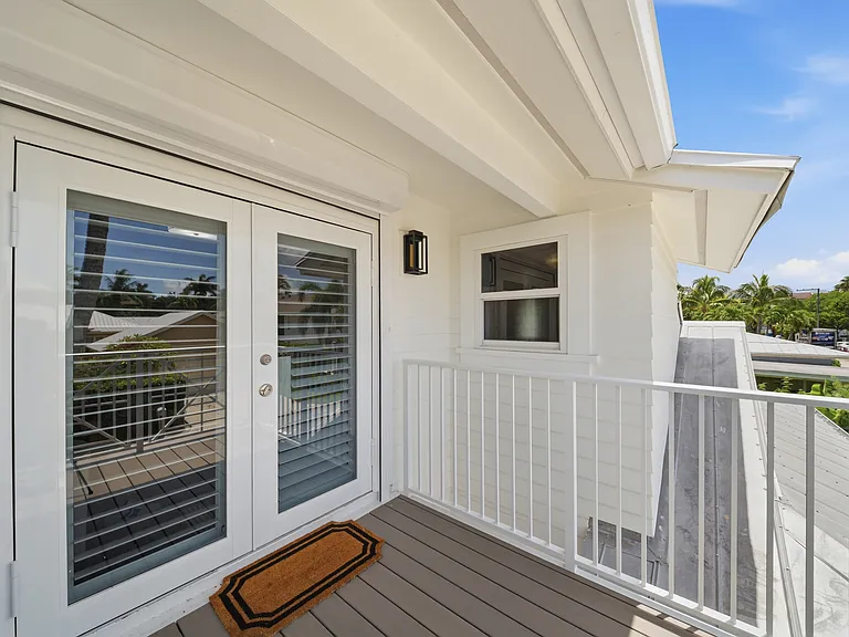 Private access to pool directly from the living room