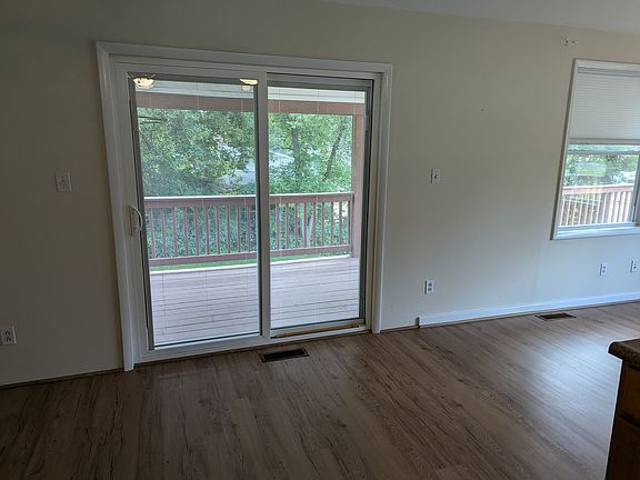 Sliders off kitchen to deck