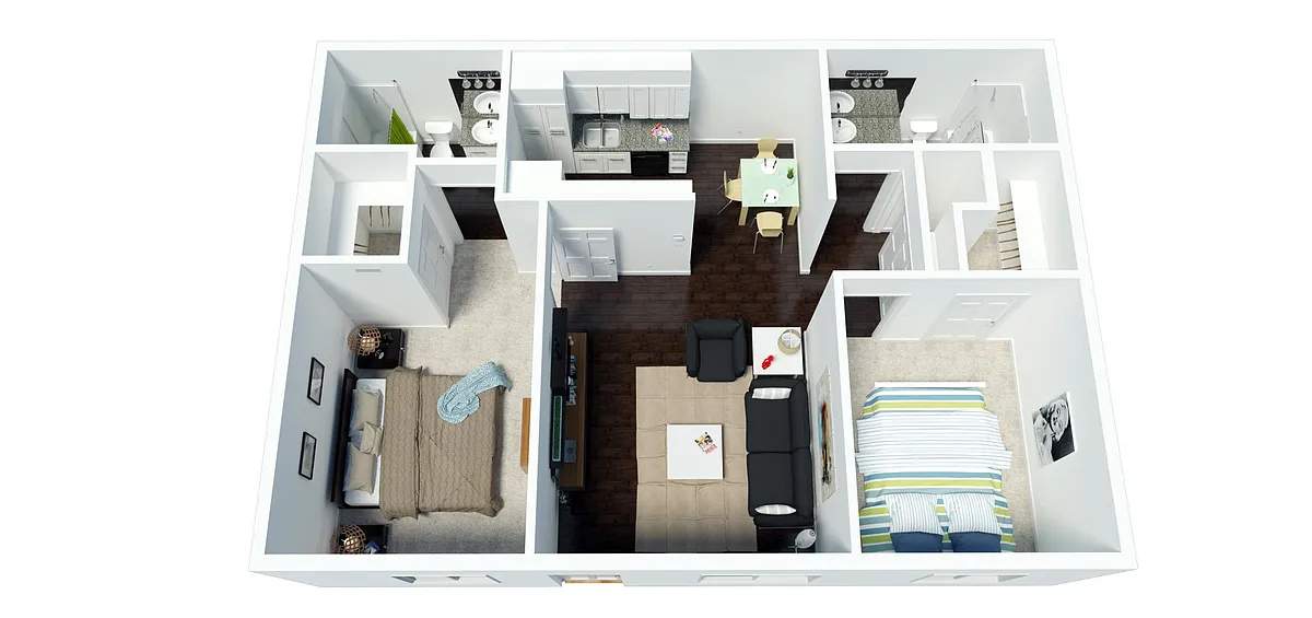Floor plan Washer and Dryer Split 2x2NC