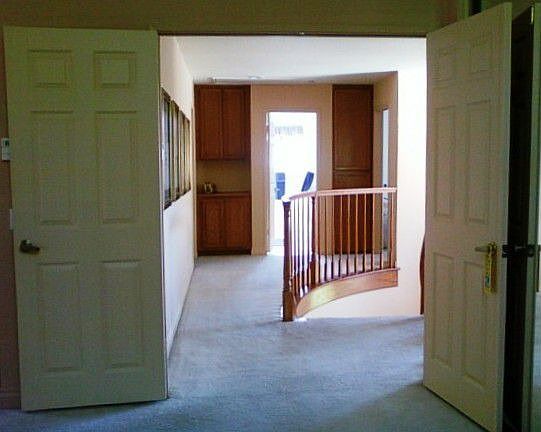 Looking from master bedroom down the hall