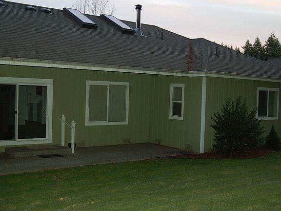 Rear w private patio