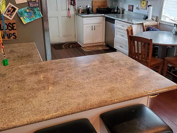 Kitchen with Peninsula for bar seating.