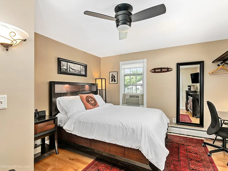 Primary suit includes walk-in closet, and ensuite.