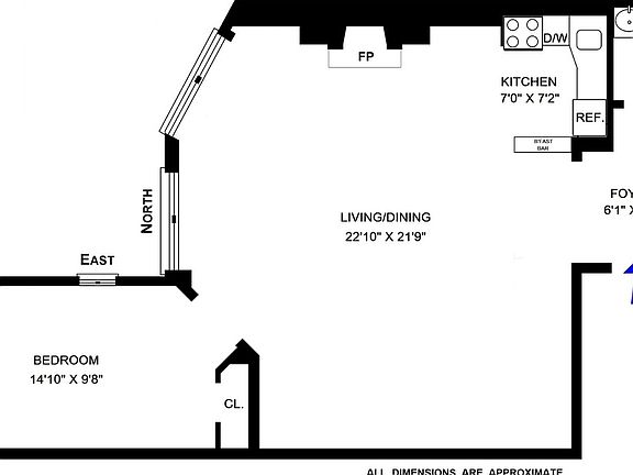 3rd image of 247 W 72nd St APT 2RE