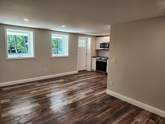 open living area/dining area