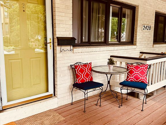 Unit #3, perfect seating area for morning coffees