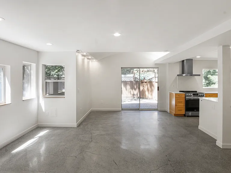 Living Space with Sliding Door access to Patio