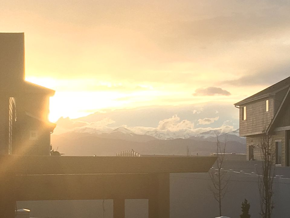 Mountain sunset