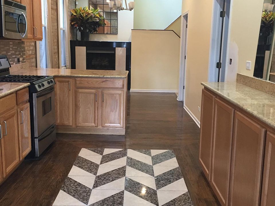 kitchen with adjoining family room