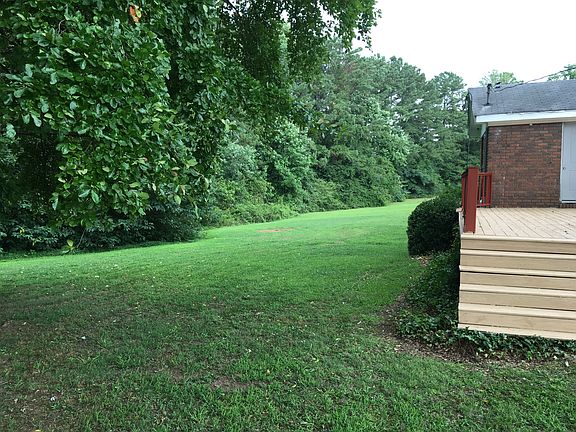 Deck and back yard
