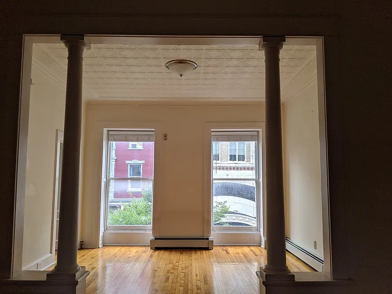 living room/front room, windows facing 4th St
