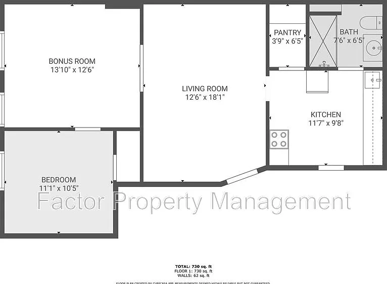 1 bed, 1.0 bath, 730 sqft, $925 — Photo 2