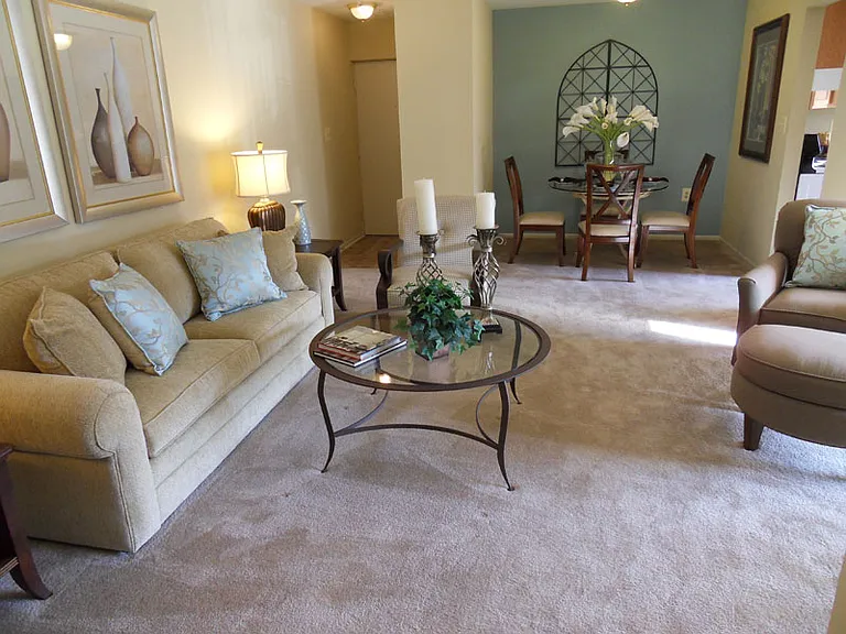 2 Bedroom 947 SF - Living / Dining Room Area