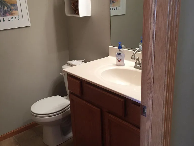 Main floor half bath