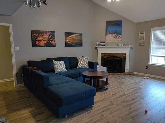 Wood look tile. Easy to clean