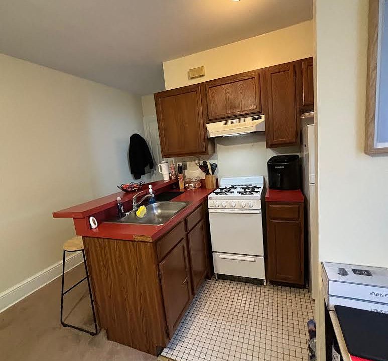 kitchen with gas stove