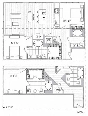 Floor plan 2X2 E5-E