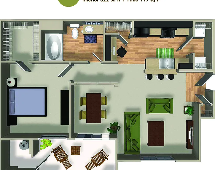 A2 - 822 SQ.FT.