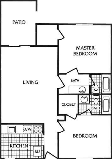 A2 floor plan The Glen at Old Town
