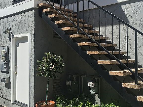 Stairs to apartment unit
