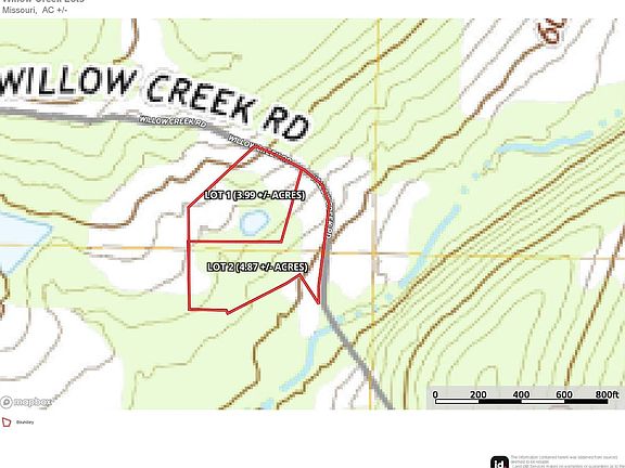 Willow Creek Topo