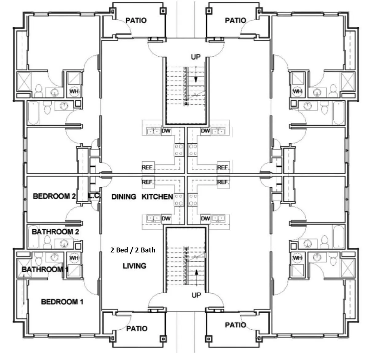 Floor plan Two Bedroom