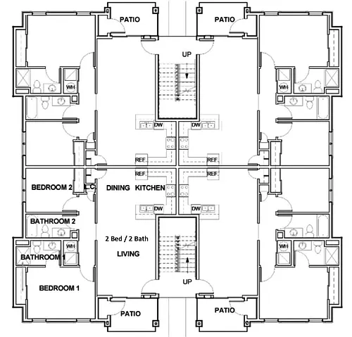 Floor plan Two Bedroom
