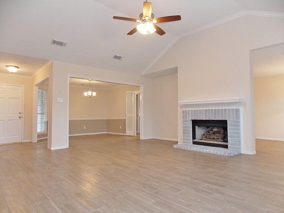 Entertain guests in your connected living and dining room. L