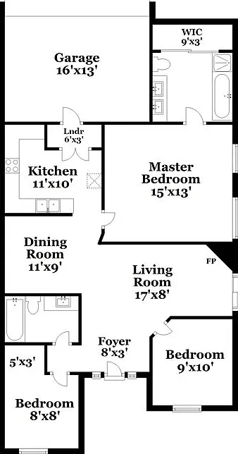 3 bed, 2.0 bath, 1352 sqft, $2,045 — Photo 2