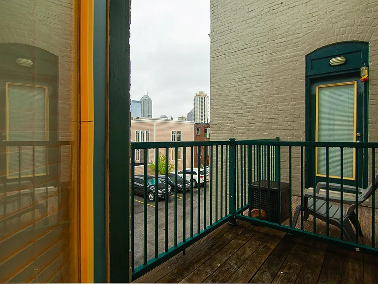 Upstairs balcony