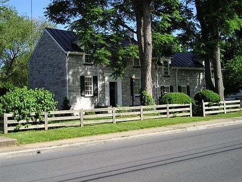 front from road