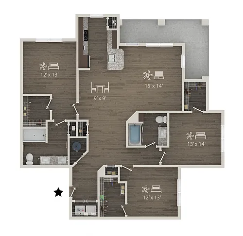 Floor plan C1