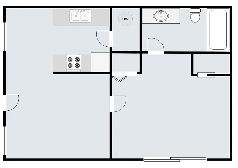 Floor plan 1X1