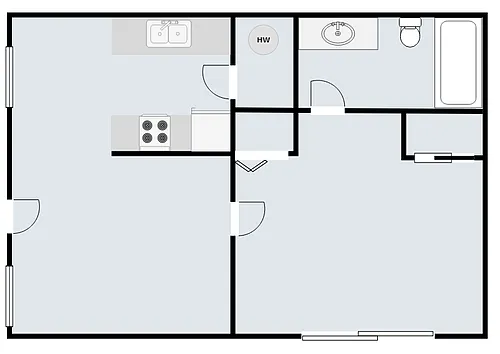 Floor plan 1X1