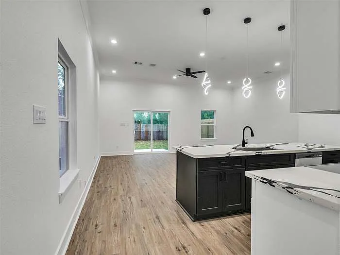 Walking from the front door into the Kitchen/Living room area - 3011 Sparrow St #B