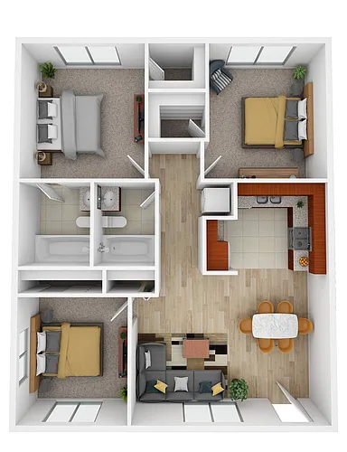 Floor plan 3x2C
