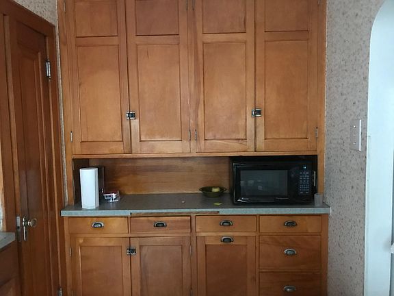Retro Kitchen with original cabinets.