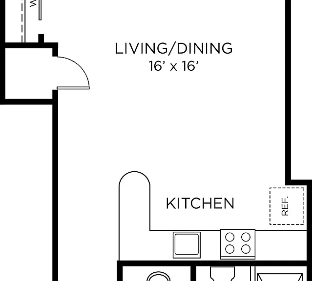 A3 - Studio floor plan The Rice