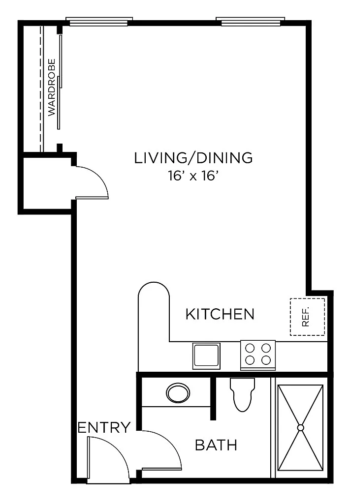 Floor plan A3 - Studio