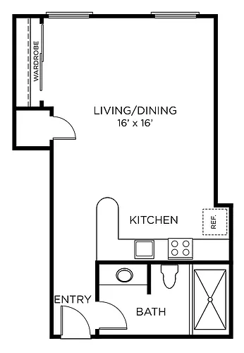 Floor plan A3 - Studio