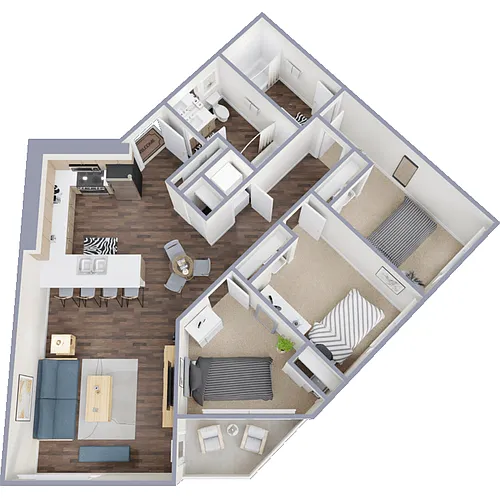 Floor plan 3 Bed 2 Bath