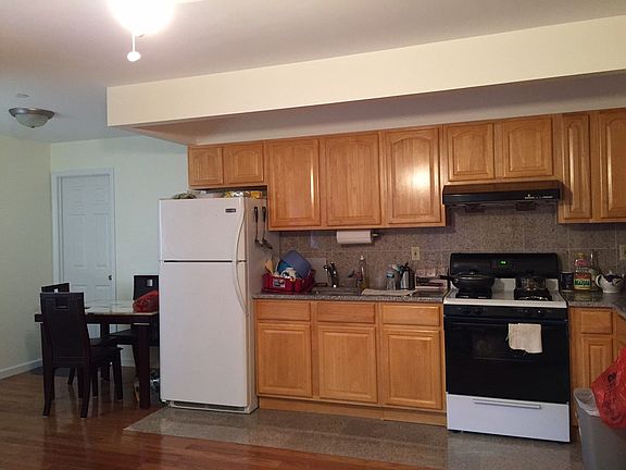 Open kitchen into the living space.