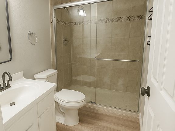 Master bath with walk-in shower