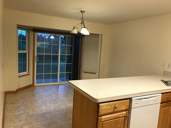 Dining area with sliding door to patio