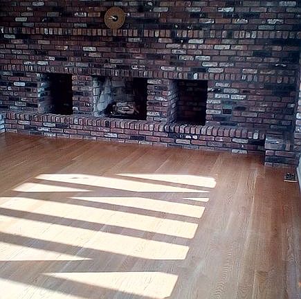 Fireplace in the living room