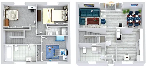 Floor plan 3 Bedroom 2.5 Bath