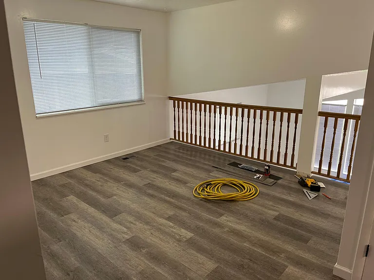 Dining room overlooking front room